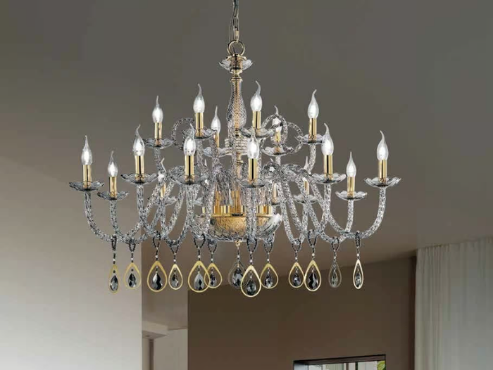 TOOCHIC L12+6 - Chandelier with Swarovski® Crystals _ Euroluce Lampadari